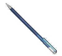 Pentel K110 Dual Metallic Hybrid Dual Metallic Gel Roller, Glitzer Gel, 1 pezzi, 2 diversi colori, effetto Viva/carta rosse 0,5mm blau/met. grün