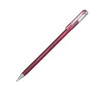 Pentel K110 Dual Metallic Hybrid Dual Metallic Gel Roller, Glitzer Gel, 1 pezzi, 2 diversi colori, effetto Viva/carta rosse 0,5mm pink/met. pink