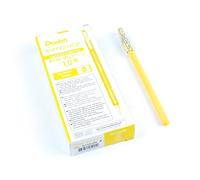 Pentel K110-VGX Mattehop - Penna roller a inchiostro gel con finitura opaca, modello con cappuccio, 1VE = 12 pezzi, giallo