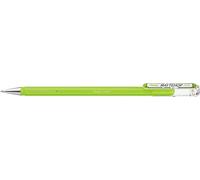 Pentel K110-VKX Mattehop - Penna roller a inchiostro gel con finitura opaca, modello con cappuccio, 1 pezzo, giallo-verde