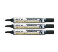 PENTEL Lotto di 5 pennarelli Permanent MAXIFLO NLF50, punta conica 2 mm, colore: Nero