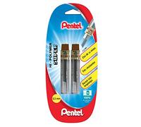 Pentel Lotto di 2 ricariche per portamine da 0,3 mm, con custodia, colore: grigio