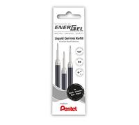 Pentel LR7 Ricarica per penne EnerGel, 0,7, 3 pezzi, nero