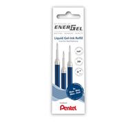 Pentel LR7 Ricarica per penne EnerGel, 0,7 mm, 3 pezzi, blu