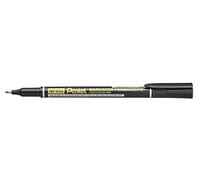 Pentel - Marcador permanente con punta de aguja extrafina de larga duración y tinta de color negro.