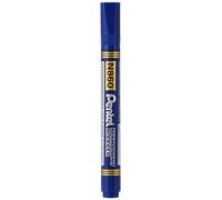 Pentel - Marcador permanente punta biselada apto para casi todas las superficies. Color azul.