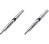 Pentel Marcatore Maxiflo blu - tonda - 4 mm - MWL5S-C (Confezione da 2)