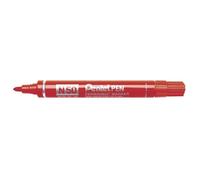 PENTEL - N50-B - Marcatore permanente N50 - punta tonda - rosso - Pentel - 29883 - Conf. da 1 Pz. - N50-B