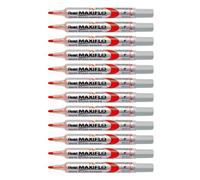 Pentel Pennarelli A Gesso Liquido Pentel Maxiflo MwL-5s Rosso (12 Pezzi) S_0301_