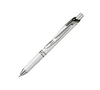 Pentel - Matita meccanica, energizzante, 0,5 mm, bianco perla e nero (PL75-AW)