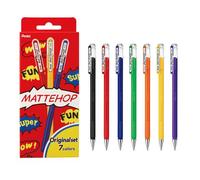 Pentel Mattehop Gel Pens 1.0mm Original Colours (Pack 7) - K110-V7STA PEN NUOVO
