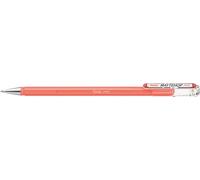 Pentel Mattehop K110-VP2X - Penna a sfera in gel con finitura opaca, modello con cappuccio, 1 pezzo, corallo