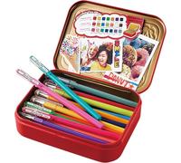 Pentel Mattehop K110V - Rullo gel con inchiostro ad alta copertura con finitura opaca, 1,0 mm (scatola in metallo con 21 pezzi, colori assortiti)