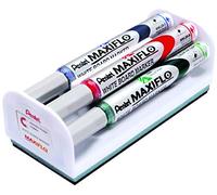 Pentel Maxiflo evidenziatore 4 pz Punta conica Nero Blu Verde Rosso