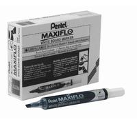 Pentel Maxiflo - Marcatore cancellabile a secco con punta a scalpello, confezion
