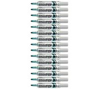 Pentel Maxiflo MWL5M - Pennarello cancellabile a secco, confezione da 12, colore: Verde