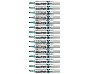 Pentel Maxiflo MWL5M - Pennarello cancellabile a secco, confezione da 12, colore: Verde