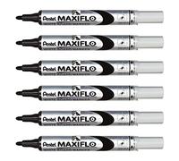 Pennarello per lavagna Pentel Maxiflo - Regolazione del flusso di inchiostro - Punta tonda - Larghezza linea 2 mm - 50 di mate