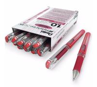 Pentel Metallico Penna Gel Impugnatura 1.0mm a Sfera Rosso Box Da 12