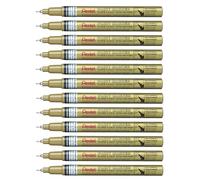 Pentel MFP10 Paint Marker marcatore vernice punta extra fine 0,6 mm oro 12 pz