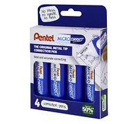 Pentel Micro Correct Penna per correggere 12 ml- confezione da 4 pezzi