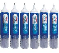 Pentel Micro Correct Tipp Ex Pen - Pennarello con punta in metallo originale, 12 ml, confezione da 6