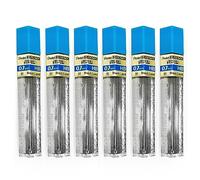 Pentel Mine di ricambio per matite automatiche e meccaniche super polimeriche (confezione da 6, 0,7 mm HB)