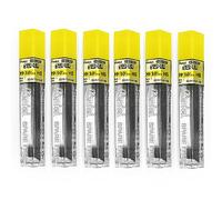 Pentel Mine di ricambio per matite automatiche e meccaniche super polimeriche (confezione da 6, 0,9 mm HB)