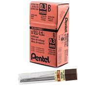Pentel - Mine di ricambio per portamine, tratto B, 0,3 mm