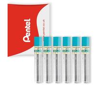 Pentel Mine di ricarica per meccaniche super polimeri, per matite automatiche/meccaniche, in confezione Pentel Pillow - 0,7 mm HB Grade - Confezione da 6 tubi (72 mine)