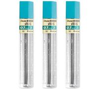 Pentel Mine di ricarica super ad alto polimero per matite automatiche/meccaniche - 0,7 mm - Grado 2B - Confezione da 3 tubi (36 mine)