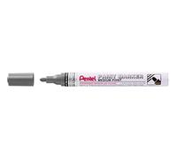 Pentel MMP10-MA - Pennarello a vernice con inchiostro ad effetto espressivo - nero metallizzato, tratto da 2,5 mm, 1 pezzo