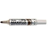 Pentel MWL5 M Whiteboard Marker Maxiflo con sistema a pompa punta rotonda, 2.5 mm, 1 pezzo, Marrone