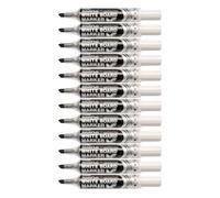 Pentel MWL6 Maxiflo marcatore lavagna bianca punta scalpello nero 12 pz
