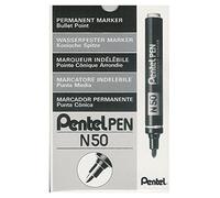 CONFEZIONE 12 PEZZI MARCATORE PENTEL PEN N50 ROSSO PUNTA SCALPELLO