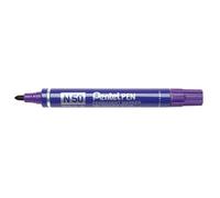 Pentel Set di 3 pennarelli permanenti PEN N50, punta conica, viola