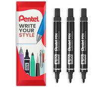 Pentel N50 Permanente Pennarello 4.3mm Proiettile Punta Confezione 3 Vari Colori