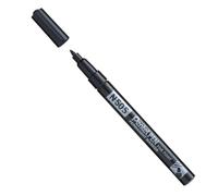 PENTEL Lotto di 3 pennarelli Permanent N50S, corpo in alluminio, punta fine, colore: Nero