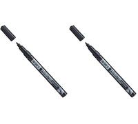 Pentel N50S-A corpo in alluminio, 1 pezzo, nero (Confezione da 2)