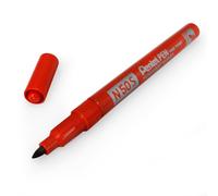 Pentel - Marcador industrial con cuerpo de aluminio y punta media. Apto para casi todas las superficies. Color negro.