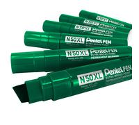 Pentel N50XL extra Large Pennarello Indelebile - Punta a Scalpello - Confezione