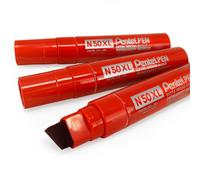 Pentel N50XL extra Large Pennarello Indelebile - Punta a Scalpello - Pacco Di 3