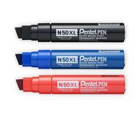 Pentel N50XL Extra Large Pennarello Permanente A Punta Cava 4 Colori Disponibili