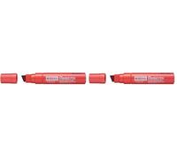 Pentel N50XL marcatore permanente XL punta scalpello gigante rosso (Confezione da 2)