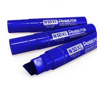 Pentel N50XL XL Larga Pennarello Indelebile - Scalpello Punta - Confezione Di 3