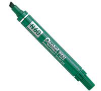 PENTEL - N60-D - Marcatore permanente N60 - punta scalpello - verde - Pentel - 29893 - Conf. da 1 Pz. - N60-D