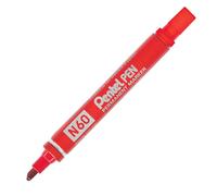 Pentel N60 Permanente Pennarello Punta a Scalpello Scrive 2.5 7mm Linea Pacco 3