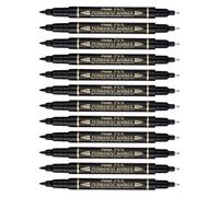 Pentel Pentel Twin Tip Marcatore Permanente Doppia Punta Conica 2/3 Mm Col. Nero