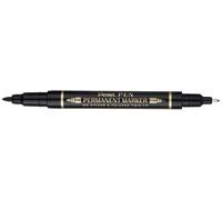 Pentel N75W marcatore permanente doppia punta nero 12 pz