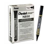 Pentel N850 PENNARELLO PERMANENTE TONDO NERO 12x
